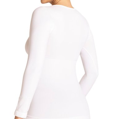 POLERA FAJA MANGA LARGA BLANCO - 2