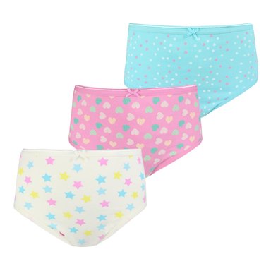 3 CALZONES COTTON SPANDEX NIÑA TAIS ECRU - 1