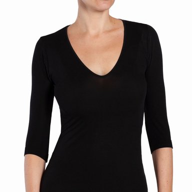 MONARCH - CHEMISETTE SIN COSTURA ESCOTE NEGRO - 2