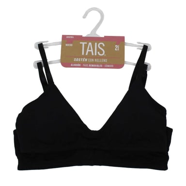PACK SOSTÉN ALGODÓN NIÑA TAIS NEGRO JUVENIL RELLENO - 4