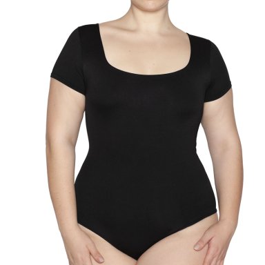 MONARCH - BODY MANGA CORTA ESCOTE CUADRADO NEGRO - 3