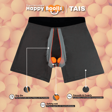 2 UNIDADES BOXER MEDIO LISO AZUL HAPPY BOOLLS - 4
