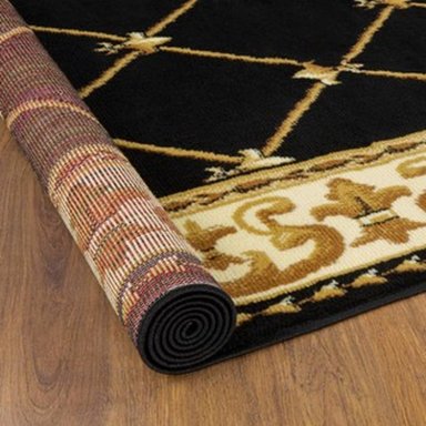 ALFOMBRA MODALFO KASHAN KING CONTEMPORÁNEA MODERNA 503 NEGRA 153 X 213 CM - 2