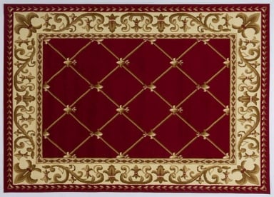 ALFOMBRA MODALFO KASHAN KING CONTEMPORÁNEA MODERNA 503 ROJA 245 X 305 CM - 1