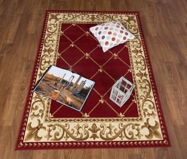 ALFOMBRA MODALFO KASHAN KING CONTEMPORÁNEA MODERNA 503 ROJA 245 X 305 CM - 4
