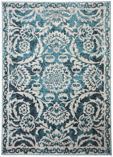 ALFOMBRA MODALFO KASHAN KING CONTEMPORÁNEA MODERNA 506 AZUL 245 X 305 CM - 1