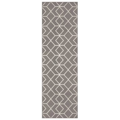 ALFOMBRA MODALFO KASHAN KING CONTEMPORÁNEA MODERNA 507 PASILLO GRIS 60 X 213 CM - 1