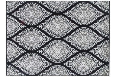 ALFOMBRA MODALFO KASHAN KING CONTEMPORÁNEA MODERNA 512 NEGRA 153 X 213 CM - 1