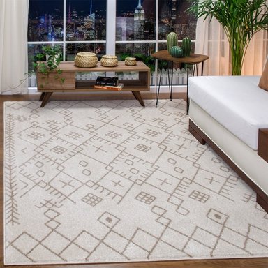 ALFOMBRAS MODALFO FLORIDA CONTEMPORÁNEA MODERNA MODA 2700 BEIGE 160 X 230 CM - 2