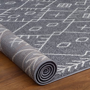 ALFOMBRAS MODALFO FLORIDA CONTEMPORÁNEA MODERNA MODA 2700 GRIS 120 X 180 CM - 3