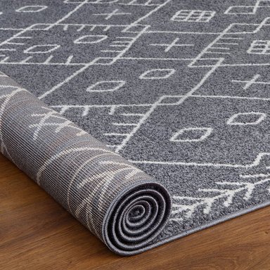 ALFOMBRAS MODALFO FLORIDA CONTEMPORÁNEA MODERNA MODA 2700 GRIS 160 X 230 CM - 3