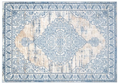 ALFOMBRAS MODALFO FLORIDA CONTEMPORÁNEA MODERNA MODA 6300 AZUL 120 X 180 CM - 1