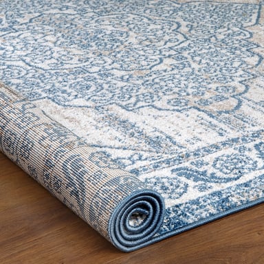 ALFOMBRAS MODALFO FLORIDA CONTEMPORÁNEA MODERNA MODA 6300 AZUL 120 X 180 CM - 3