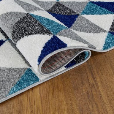 ALFOMBRA MODALFO FLORIDA CONTEMPORÁNEA MODERNA 80 TURQUESA 120 X 180 CM - 2