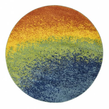 ALFOMBRA MODALFO FLORIDA CONTEMPORÁNEA MODERNA REDONDA MULTICOLOR 160 X 160 CM - 1