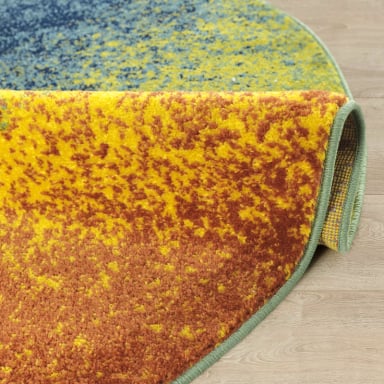 ALFOMBRA MODALFO FLORIDA CONTEMPORÁNEA MODERNA REDONDA MULTICOLOR 160 X 160 CM - 3
