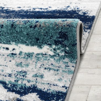 ALFOMBRA MODALFO FLORIDA CONTEMPORÁNEA MODERNA AZUL 200 X 290 CM - 3