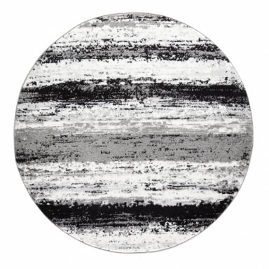 ALFOMBRA MODALFO FLORIDA CONTEMPORÁNEA MODERNA REDONDA GRIS 160 X 160 CM - 1