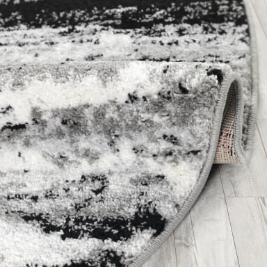 ALFOMBRA MODALFO FLORIDA CONTEMPORÁNEA MODERNA REDONDA GRIS 160 X 160 CM - 3