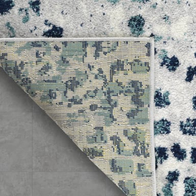 ALFOMBRA MODALFO FLORIDA CONTEMPORÁNEA MODERNA PASILLO AZUL 70 X 230 CM - 4