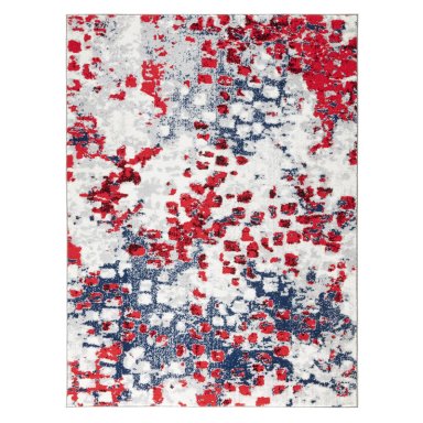 ALFOMBRA MODALFO FLORIDA CONTEMPORÁNEA MODERNA ROJA 160 X 210 CM - 1