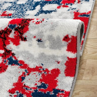 ALFOMBRA MODALFO FLORIDA CONTEMPORÁNEA MODERNA ROJA 160 X 210 CM - 3