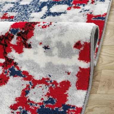 ALFOMBRA MODALFO FLORIDA CONTEMPORÁNEA MODERNA ROJA 300 X 400 CM - 3