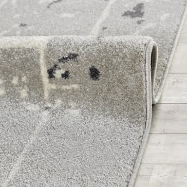ALFOMBRA MODALFO FLORIDA CONTEMPORÁNEA MODERNA GRIS 120 X 180 CM - 3