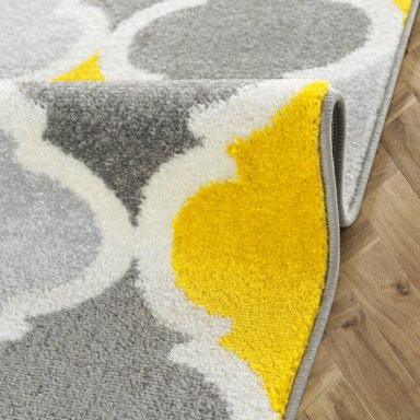 ALFOMBRA MODALFO FLORIDA CONTEMPORÁNEA MODERNA TURQUESA 160 X 210 CM - 3