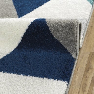 ALFOMBRA MODALFO FLORIDA CONTEMPORÁNEA MODERNA TURQUESA 160 X 210 CM - 3
