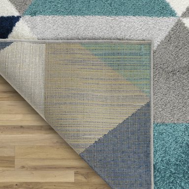 ALFOMBRA MODALFO FLORIDA CONTEMPORÁNEA MODERNA TURQUESA 160 X 210 CM - 4