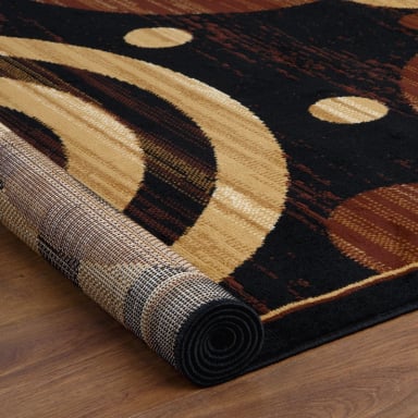 ALFOMBRA KASHAN KING NEGRA 123 CM X 185 CM - 3