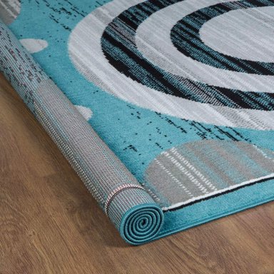 ALFOMBRA KASHAN KING AZUL 123 CM X 185 CM - 3