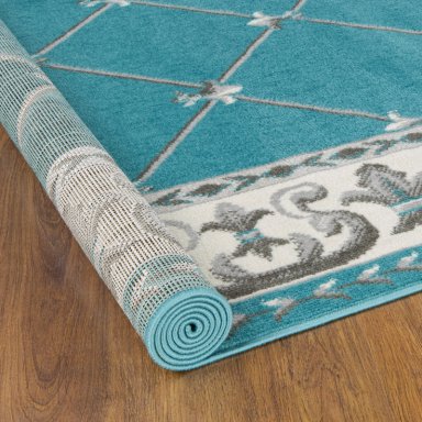ALFOMBRA KASHAN KING AZUL 123 CM X 185 CM - 3