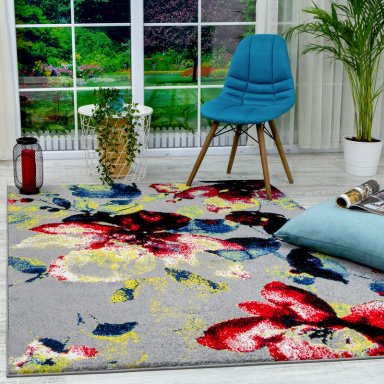 ALFOMBRA FLORIDA GRIS 200 X 290 CM - 2