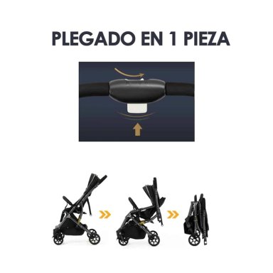 COCHE DE BEBÉ REVERSIBLE MALETA LUXRIDE MINNIE – BABYMINE - 6