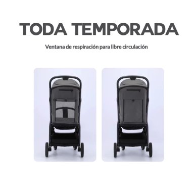COCHE DE PASEO PLEGADO AUTOMÁTICO S1 NEGRO - 4