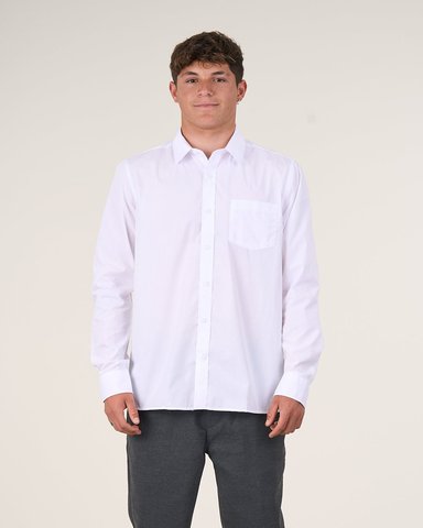CAMISA BLANCA ESCOLAR SLIM FIT S A XL POLEMIC - 1