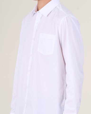 CAMISA BLANCA ESCOLAR SLIM FIT S A XL POLEMIC - 2