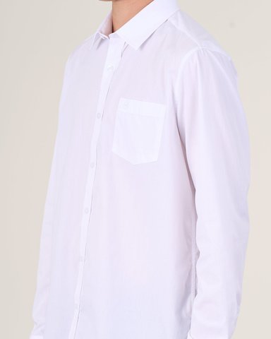CAMISA BLANCA ESCOLAR SLIM FIT 12 A 18 POLEMIC - 3