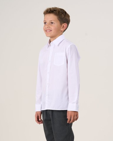 CAMISA BLANCA ESCOLAR SLIM FIT 6 A 10 POLEMIC - 2