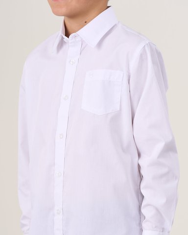 CAMISA BLANCA ESCOLAR SLIM FIT 6 A 10 POLEMIC - 3