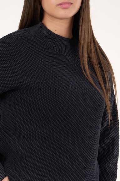 SWEATER MUJER ALGODON CON PROCESO NEGRO POLEMIC - 4