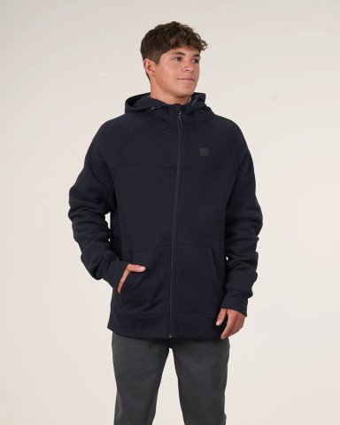 POLERON ESCOLAR FRANELA RAGLAN CIERRE Y GORRO CP28 (S-XL) POLEMIC - 1