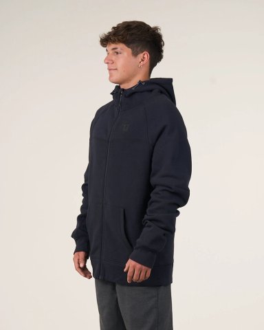 POLERON ESCOLAR FRANELA RAGLAN CIERRE Y GORRO CP28 (S-XL) POLEMIC - 3