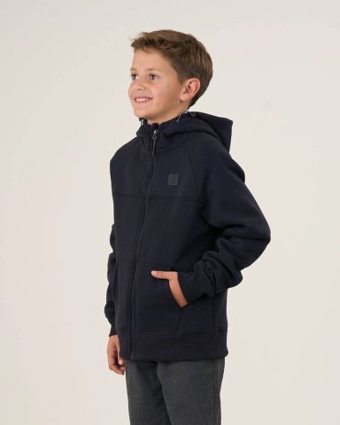 POLERON ESCOLAR FRANELA RAGLAN CIERRE Y GORRO CP28 (T.6-T.10) POLEMIC - 2