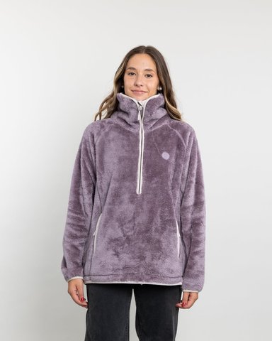 POLERON MUJER POLAR SHAGGY BONDED MEDIO CIERRE POLEMIC - 2