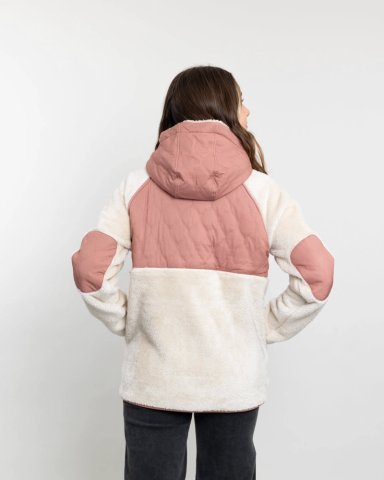 POLERON MUJER POLAR SHAGGY ACOLCHADO CON GORRO POLEMIC - 4