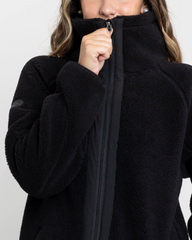 POLERON MUJER CHAQUETA DE POLAR CUELLO ALTO SHERPA POLEMIC - 4