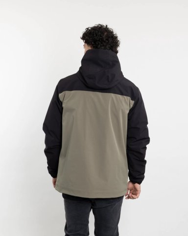 PARKA HOMBRE WATERPROOF CON MICROPOLAR CAFE  POLEMIC - 5